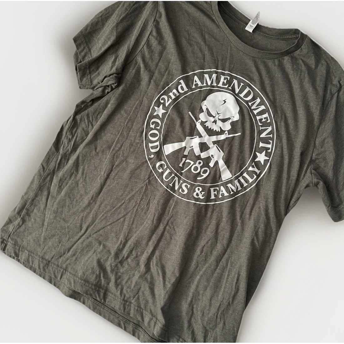 2nd Amendment Black T Shirt Mens Xl Freedom Patriotic Patriot Flag